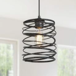 Cheap 🥰 The Gray Barn Modern Industrial1-Light Pendant For Kitchen Black With White Spots 🔔 -The Gray Barn Shop unnamed file 2291