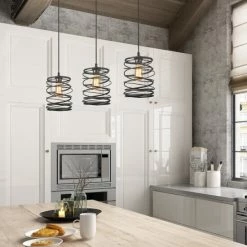 Cheap 🥰 The Gray Barn Modern Industrial1-Light Pendant For Kitchen Black With White Spots 🔔 -The Gray Barn Shop unnamed file 2292