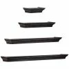 Best reviews of 😀 The Gray Barn Norwich Black Floating Shelves With Crown Molding (Set Of 4) 🔔