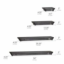 Best reviews of 😀 The Gray Barn Norwich Black Floating Shelves With Crown Molding (Set Of 4) 🔔 -The Gray Barn Shop unnamed file 2302