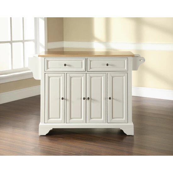 Coupon π The Gray Barn Tipperary Stainless Steel Top Kitchen Island In White Finish π 4 Coupon π The Gray Barn Tipperary Stainless Steel Top Kitchen Island In White Finish π - Image 2