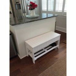 Brand new ✨ The Gray Barn Waggoner Solid Wood 👟 Shoe Bench With Storage Cherry ✨ -The Gray Barn Shop unnamed file 232