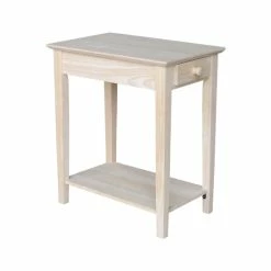 Budget 😉 The Gray Barn Moonshine Narrow End Table - 22" X 14" Antique Washed Heather Gray ❤️