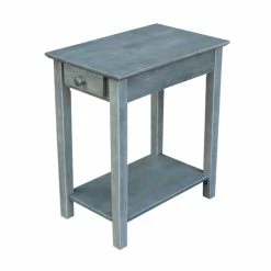 Budget 😉 The Gray Barn Moonshine Narrow End Table - 22" X 14" Antique Washed Heather Gray ❤️ -The Gray Barn Shop unnamed file 2380