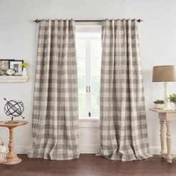 Wholesale 😍 The Gray Barn Holly Buffalo Check Blackout Window Curtain ⭐