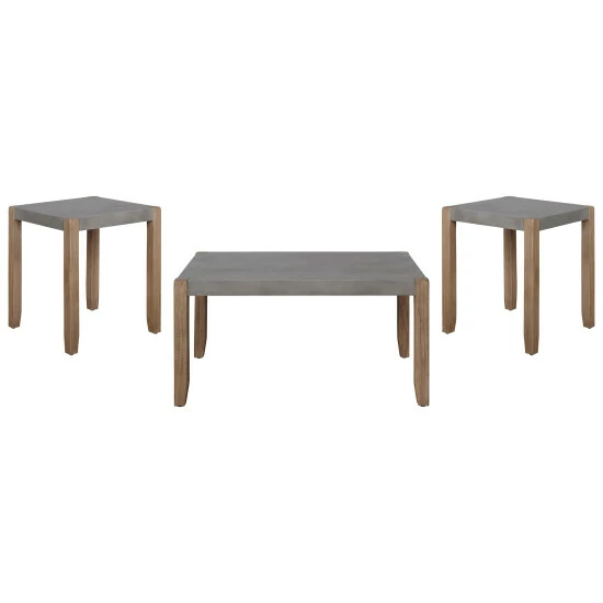 Flash Sale π The Gray Barn Enchanted Acre 3-piece Faux Concrete And Wood Table Set π 4 Flash Sale π The Gray Barn Enchanted Acre 3-piece Faux Concrete And Wood Table Set π - Image 2