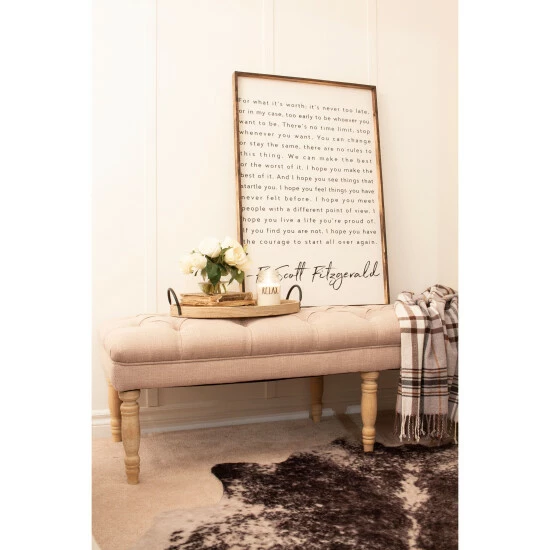 Buy π€© The Gray Barn Blasted Rock Natural Beige Tufted Bench π 9 Buy π€© The Gray Barn Blasted Rock Natural Beige Tufted Bench π - Image 7