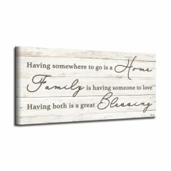 Coupon 🥰 The Gray Barn 'Family Blessing' Wrapped Canvas Textual Harvest Wall Art 🔔