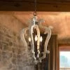 Best Pirce 🛒 The Gray Barn Hester Gulch 3-light Wood Chandelier Foyer Hanging Lantern - W 16.5"x H 29" 🧨 -The Gray Barn Shop unnamed file 2480