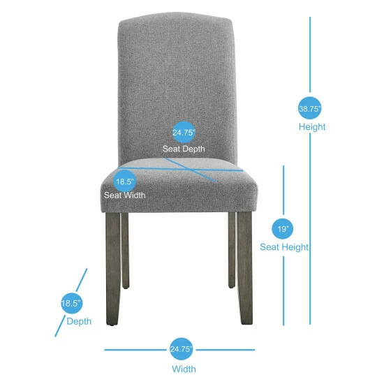Budget π The Gray Barn Ellington Upholstered Side Chair - Set Of 2 π― 10 Budget π The Gray Barn Ellington Upholstered Side Chair - Set Of 2 π― - Image 8