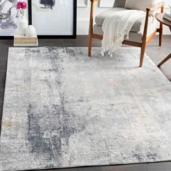 Deals 👍 The Gray Barn Brook Haven Light Grey And Tan Modern Area Rug 😀