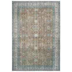 Coupon 😀 The Gray Barn Dinky Creek Distressed Floral Gold And Blue Area Rug Gold/blue 🔥