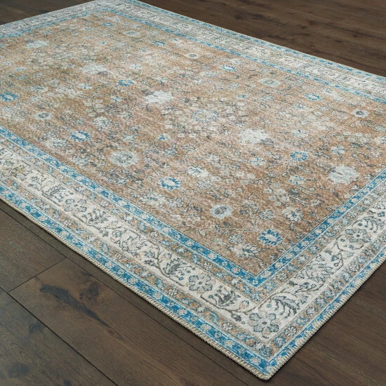 Coupon π The Gray Barn Dinky Creek Distressed Floral Gold And Blue Area Rug Gold/blue π₯ 4 Coupon π The Gray Barn Dinky Creek Distressed Floral Gold And Blue Area Rug Gold/blue π₯ - Image 2