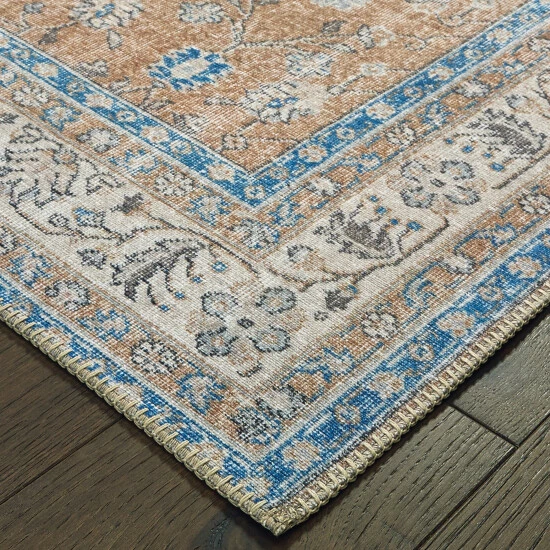 Coupon π The Gray Barn Dinky Creek Distressed Floral Gold And Blue Area Rug Gold/blue π₯ 5 Coupon π The Gray Barn Dinky Creek Distressed Floral Gold And Blue Area Rug Gold/blue π₯ - Image 3