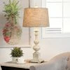 Outlet 👏 The Gray Barn Willowsun Distressed Off White Candlestick Footed Table Lamp 😍