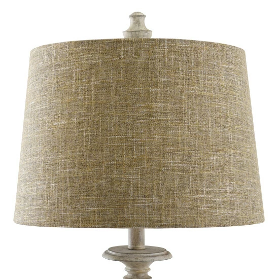 Outlet π The Gray Barn Willowsun Distressed Off White Candlestick Footed Table Lamp π 6 Outlet π The Gray Barn Willowsun Distressed Off White Candlestick Footed Table Lamp π - Image 4