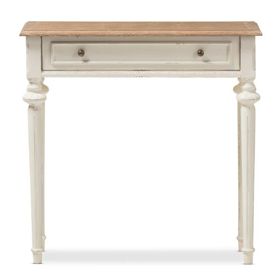 Promo π The Gray Barn Keene French Provincial Style Weathered Oak And White Wash Distressed Finish Wood Console Table π 4 Promo π The Gray Barn Keene French Provincial Style Weathered Oak And White Wash Distressed Finish Wood Console Table π - Image 2