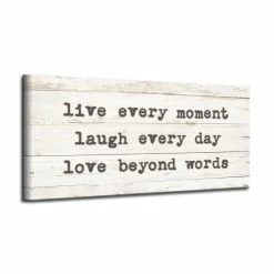 Outlet 🔔 The Gray Barn 'Words To Live By' Wrapped Canvas Harvest Wall Art 🌟