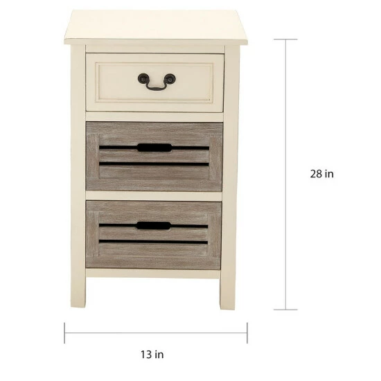 Best Sale π The Gray Barn Miranda 3-drawer Solid Wood Two-tone Nightstand 𧨠5 Best Sale π The Gray Barn Miranda 3-drawer Solid Wood Two-tone Nightstand 𧨠- Image 3
