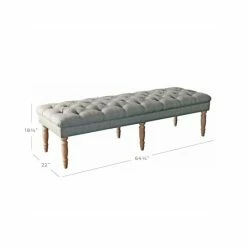Budget 😀 The Gray Barn Blasted Rock Grey Tufted Bench 💯 -The Gray Barn Shop unnamed file 2707