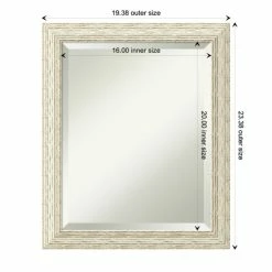 Best deal 🥰 The Gray Barn Wilset Cape Cod White Wash Wood Wall Mirror ⭐ -The Gray Barn Shop unnamed file 2712