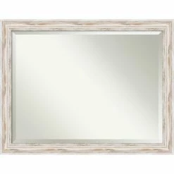 Best Sale 👍 The Gray Barn Autumn Avenue Oversized Large White Wash Bathroom Mirror - 35.12 X 45.12 X 1.971 Inches Deep ✨