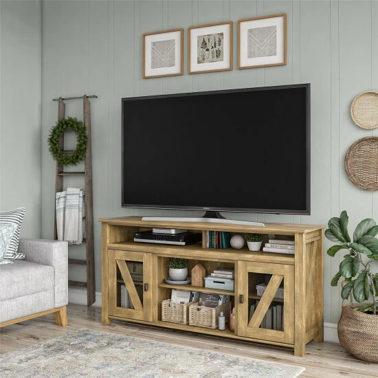Buy 𧨠The Gray Barn Nettle Bank TV Stand For TVs Up To 60 Inches Rustic Brown π 10 Buy 𧨠The Gray Barn Nettle Bank TV Stand For TVs Up To 60 Inches Rustic Brown π - Image 8