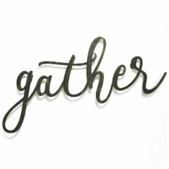Top 10 🔥 The Gray Barn Jartop Black 'Gather' Script Wall Decor 💯