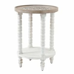Wholesale 🔥 The Gray Barn Dullahan Road Distressed White And Natural Wood Round Accent Side End Table With Storage ✔️ -The Gray Barn Shop unnamed file 284