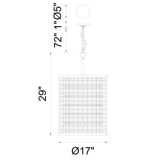 Wholesale ❤️ The Gray Barn Boligbroke 6-light Cage Chandelier With Brown Finish ⭐ 4 Wholesale ❤️ The Gray Barn Boligbroke 6-light Cage Chandelier With Brown Finish ⭐ - Image 2