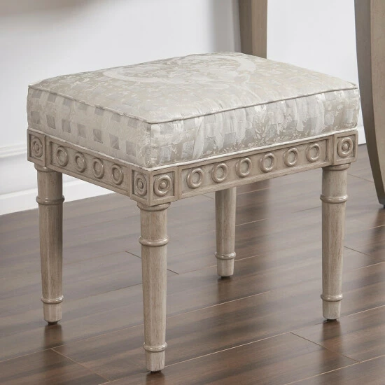 Buy π₯° The Gray Barn Laurels Silver Check Upholstered Vanity Stool 𧨠3 Buy π₯° The Gray Barn Laurels Silver Check Upholstered Vanity Stool π§¨