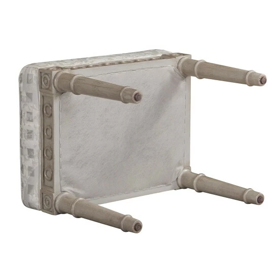 Buy π₯° The Gray Barn Laurels Silver Check Upholstered Vanity Stool 𧨠7 Buy π₯° The Gray Barn Laurels Silver Check Upholstered Vanity Stool 𧨠- Image 5