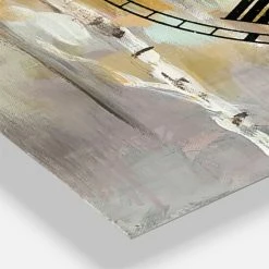 Hot Sale 🔥 The Gray Barn Jartop 'Silver And Yellow Birch Forest II' 3-panel Oversized Metal Clock - 36 In. Wide X 28 In. High - 3 Panels 🔥 -The Gray Barn Shop unnamed file 2873