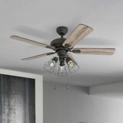 Flash Sale 🎉 The Gray Barn Rugaard 42-inch Bronze 3-light LED Ceiling Fan ⭐
