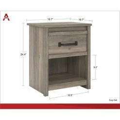 New ⭐ The Gray Barn Millicent Grey Oak Nightstand 🛒 -The Gray Barn Shop unnamed file 2901