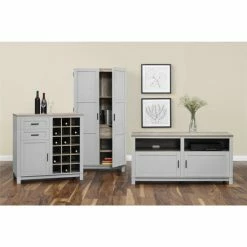 Cheap 🎁 The Gray Barn Bonnie Wood Carver Grey/ Sonoma Oak Bar Cabinet 👏 -The Gray Barn Shop unnamed file 2907