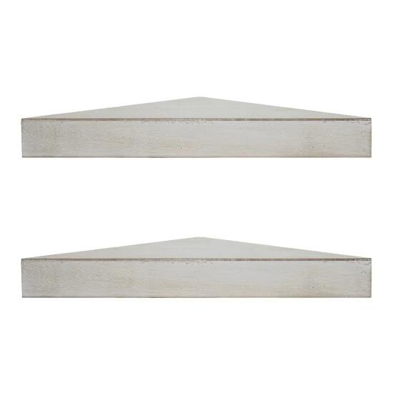 Best deal π The Gray Barn Ode Hill Whitewashed Wood Floating Corner Shelves (Set Of 2) π 4 Best deal π The Gray Barn Ode Hill Whitewashed Wood Floating Corner Shelves (Set Of 2) π - Image 2
