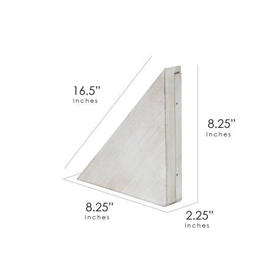 Best deal π The Gray Barn Ode Hill Whitewashed Wood Floating Corner Shelves (Set Of 2) π 8 Best deal π The Gray Barn Ode Hill Whitewashed Wood Floating Corner Shelves (Set Of 2) π - Image 6