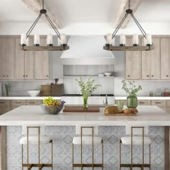 Cheap ❤️ The Gray Barn Farmhouse 8-Light Kitchen Island Rustic Wood Pendant Lights - 29.5"X 11.875"X 23.25" 💯 -The Gray Barn Shop unnamed file 2952