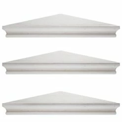 Flash Sale 🧨 The Gray Barn Haven Whitewashed Wood Floating Corner Shelves (Set Of 3) 🥰
