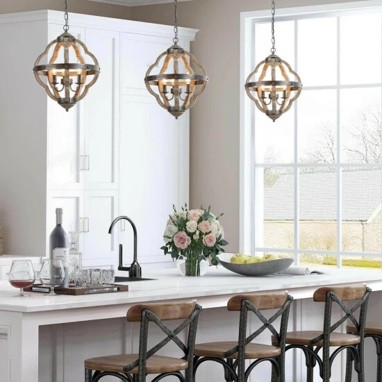 Deals π€© The Gray Barn Farmhouse 4-Light Chandelier French Country Rustic Ceiling Light For Living Room - W15"xH19" β 3 Deals π€© The Gray Barn Farmhouse 4-Light Chandelier French Country Rustic Ceiling Light For Living Room - W15"xH19" β