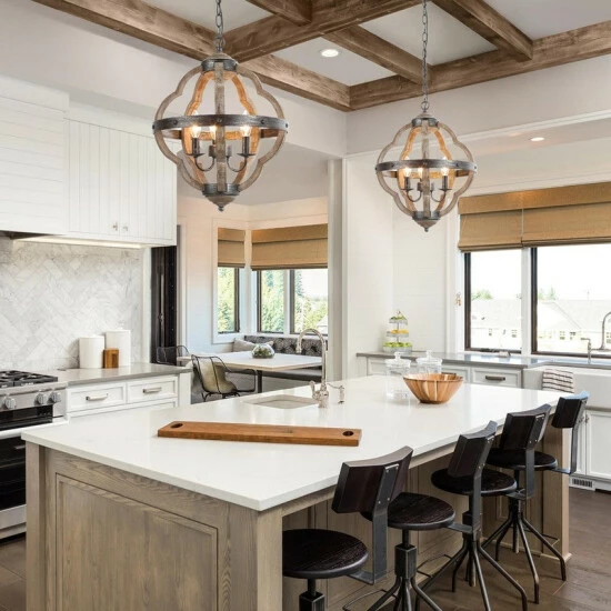 Deals π€© The Gray Barn Farmhouse 4-Light Chandelier French Country Rustic Ceiling Light For Living Room - W15"xH19" β 4 Deals π€© The Gray Barn Farmhouse 4-Light Chandelier French Country Rustic Ceiling Light For Living Room - W15"xH19" β - Image 2