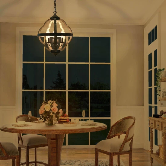 Deals π€© The Gray Barn Farmhouse 4-Light Chandelier French Country Rustic Ceiling Light For Living Room - W15"xH19" β 5 Deals π€© The Gray Barn Farmhouse 4-Light Chandelier French Country Rustic Ceiling Light For Living Room - W15"xH19" β - Image 3