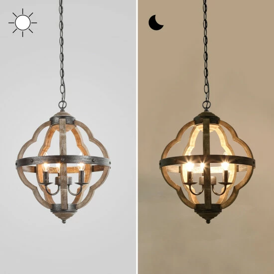 Deals π€© The Gray Barn Farmhouse 4-Light Chandelier French Country Rustic Ceiling Light For Living Room - W15"xH19" β 8 Deals π€© The Gray Barn Farmhouse 4-Light Chandelier French Country Rustic Ceiling Light For Living Room - W15"xH19" β - Image 6