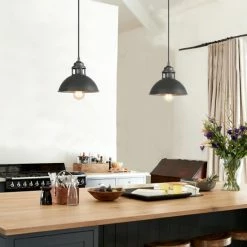 Brand new ⭐ The Gray Barn Farmhouse 1-Light Metal Dome Industrial Pendant Lights For Kitchen Island - D9" X H7.3" ✔️ -The Gray Barn Shop unnamed file 298