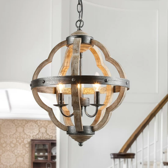 Deals π€© The Gray Barn Farmhouse 4-Light Chandelier French Country Rustic Ceiling Light For Living Room - W15"xH19" β 9 Deals π€© The Gray Barn Farmhouse 4-Light Chandelier French Country Rustic Ceiling Light For Living Room - W15"xH19" β - Image 7