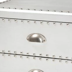 Best deal 👍 The Gray Barn Blackjack French Industrial Silver Metal 3-drawer Nightstand 😉 -The Gray Barn Shop unnamed file 3008