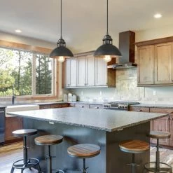 Brand new ⭐ The Gray Barn Farmhouse 1-Light Metal Dome Industrial Pendant Lights For Kitchen Island - D9" X H7.3" ✔️ -The Gray Barn Shop unnamed file 301