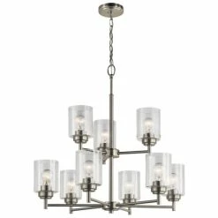 Cheap 🔔 The Gray Barn Saffron 9-light Brushed Nickel Chandelier 😉
