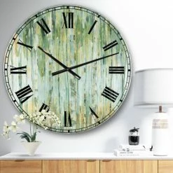 Wholesale 🎁 The Gray Barn Jartop 'Golden Birch Forest V' Farmhouse Oversized Metal Clock 🎉